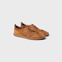 SOFT SNEAKER AUS STRETCH-LAMMLEDER, KALBSVELOURSLEDER UND LAMMLEDER - SAHARA -  - 2 | CELINE