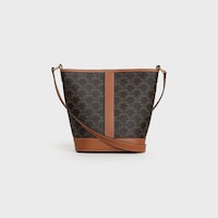 Small Bucket IN Triomphe Canvas and calfskin - TAN - LUNAR NEW YEAR SELECTION - 2 | CELINE