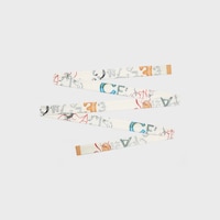 ribbon IN SILK TWILL - BEIGE/LATTE/MULTICOLOR -  - 2 | CELINE