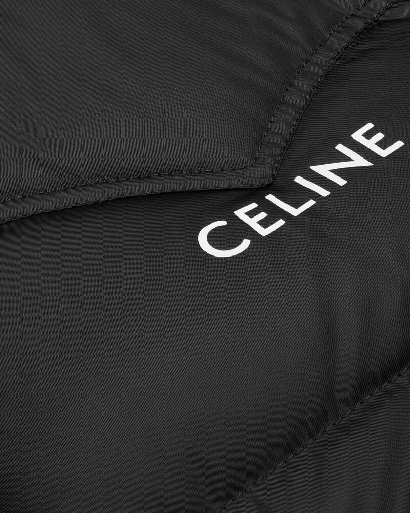 celine western down jacket in lightweight nylon - BLACK / CAMEL -  - 1 | CELINE