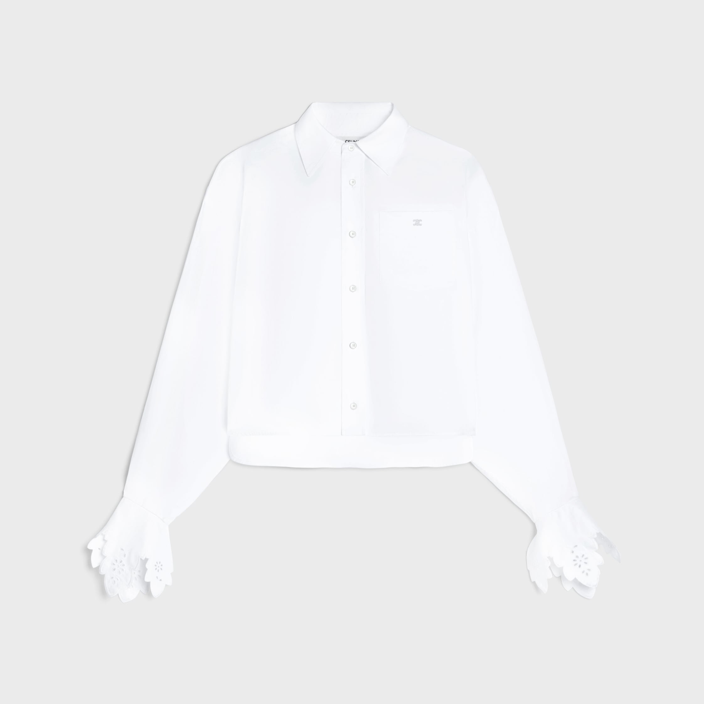 CELINE cropped shirt IN cotton poplin