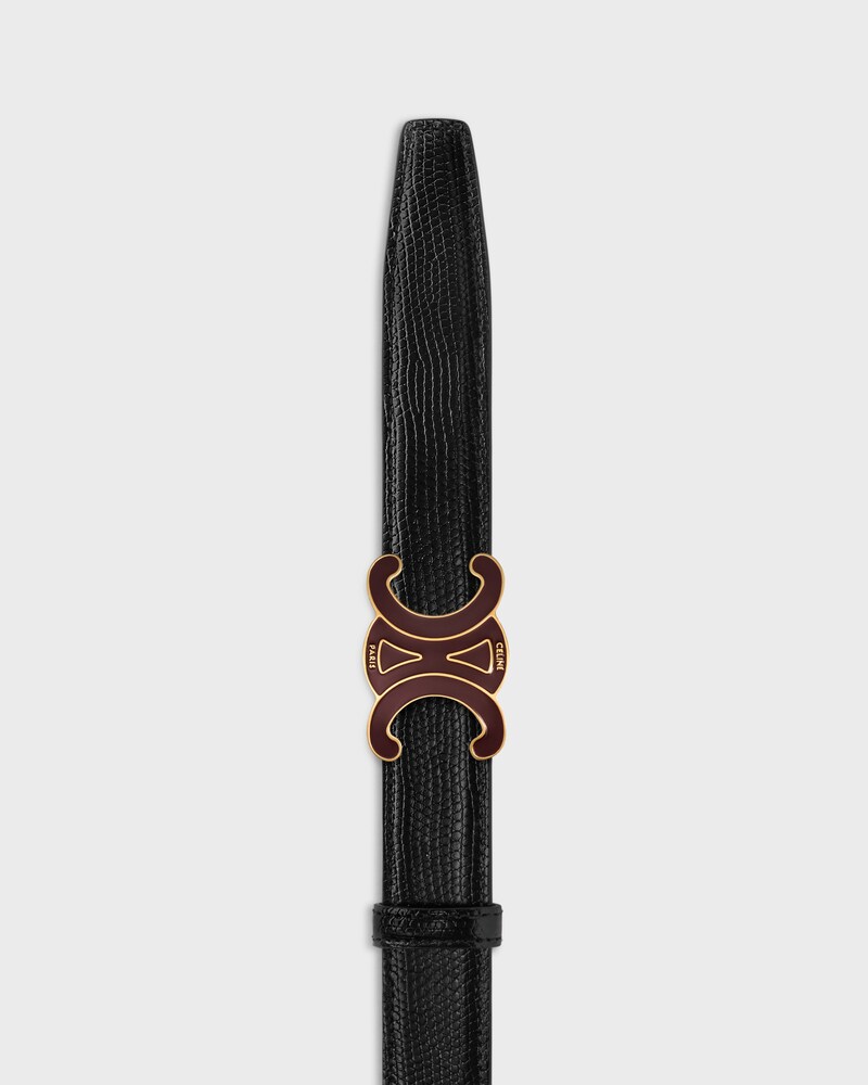 Reversible Strap 25MM IN TAURILLON AND LIZARD EMBOSSED CALFSKIN -  -  - 1 | CELINE