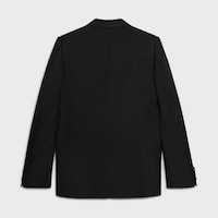 classic jacket IN wool gabardine - BLACK -  - 2 | CELINE