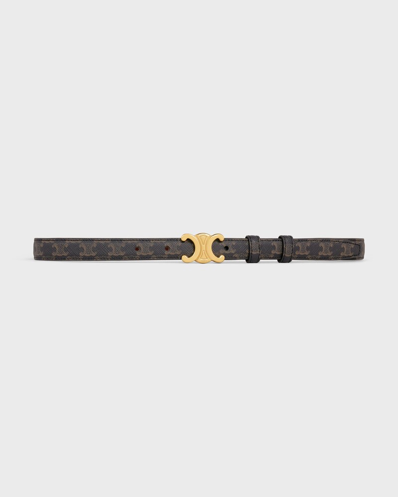 Triomphe Belt 18MM IN TRIOMPHE CANVAS - TAN -  - 1 | CELINE