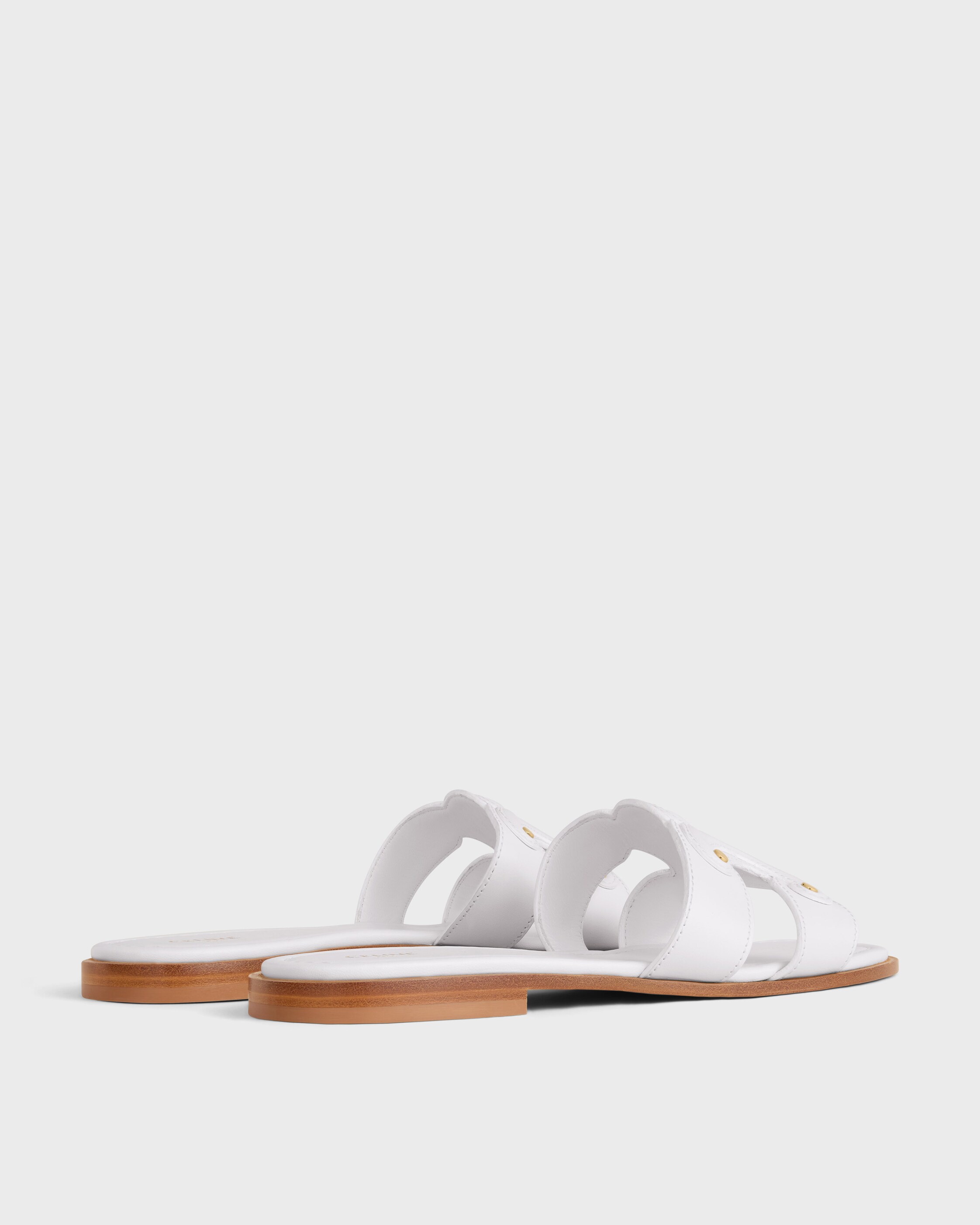 MARINA MULE IN CALFSKIN - WHITE | CELINE
