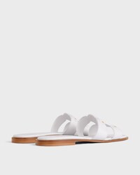 MARINA MULE IN CALFSKIN - WHITE -  - 2 | CELINE