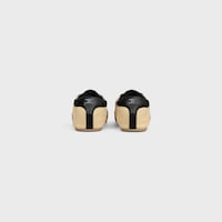 THE FLAT SNEAKER IN SUEDE CALFSKIN AND LAMBSKIN - ECRU / BLACK -  - 2 | CELINE