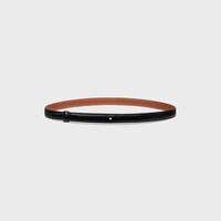 Reversible Strap 18MM IN TAURILLON AND NATURAL CALFSKIN - BLACK / TAN -  - 1 | CELINE