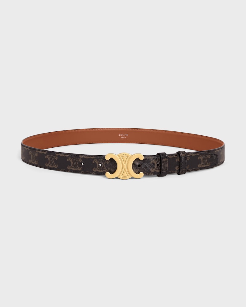 Triomphe Belt 25MM  IN Triomphe Canvas - TAN -  - 1 | CELINE