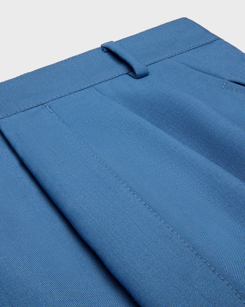 montauk trousers IN mohair wool - AZURE -  - 1 | CELINE