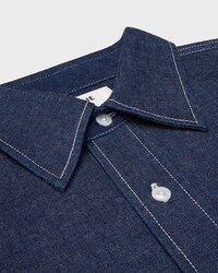 เสื้อโอเวอร์เชิ้ต เดนิมคอตตอน - สีดาร์กรินซ์ -  - 2 | CELINE