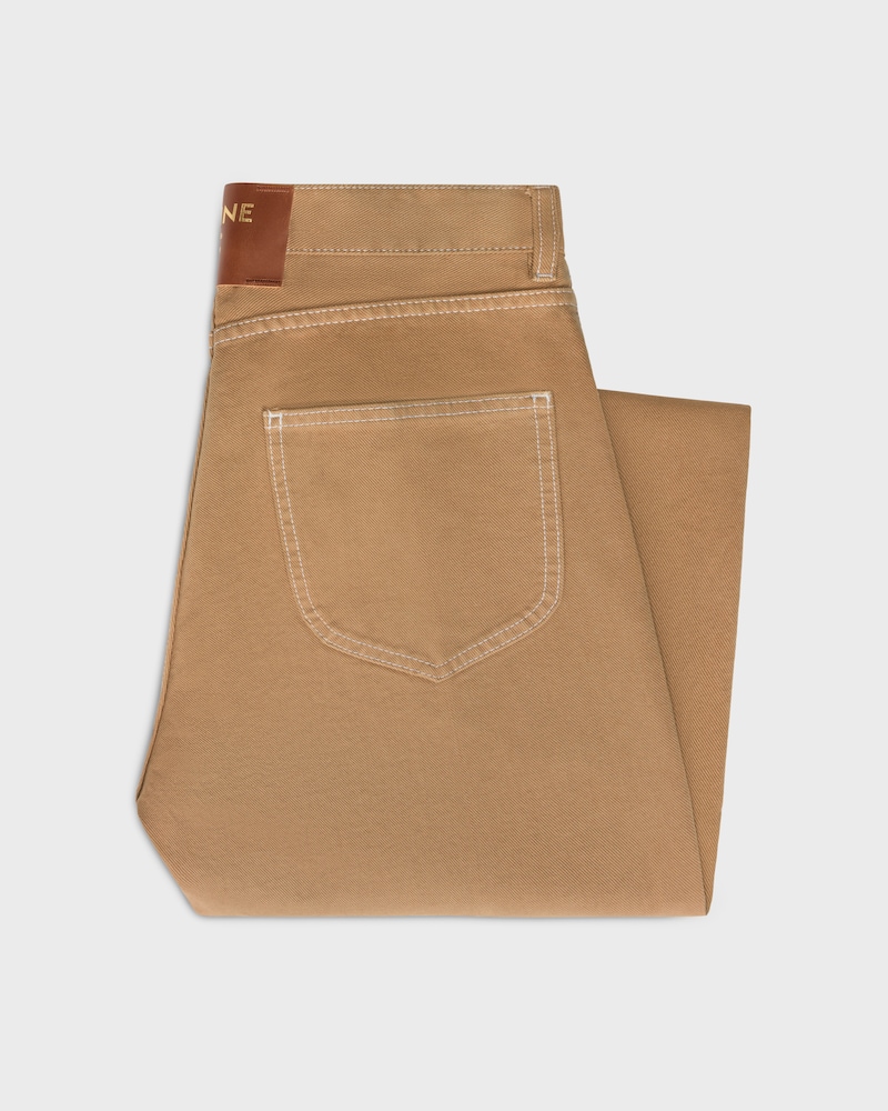 boyfriend jeans 001 IN cotton denim - LATTE LIGHT STONE WASH -  - 1 | CELINE