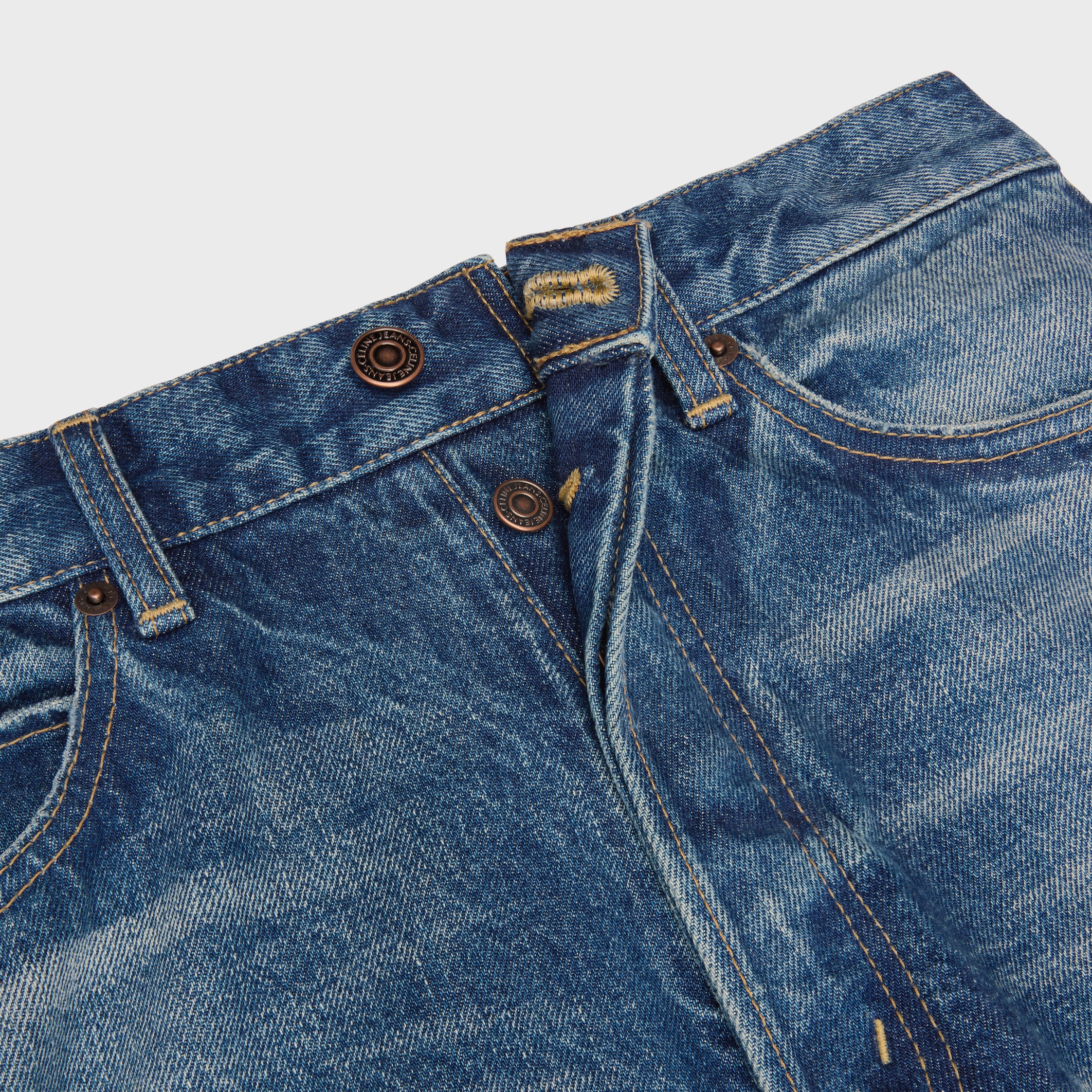 wesley jeans IN cotton denim - BROKEN BLUE WASH | CELINE