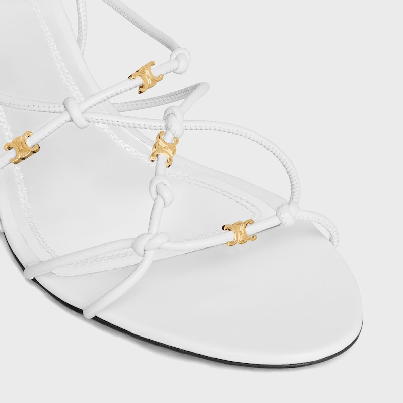 UPTOWN HEELED MULE IN GOATSKIN IN GOATSKIN - WHITE -  - 1 | CELINE
