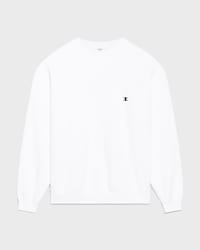 sweatshirt IN cotton fleece - OPTIC WHITE/BLACK/RED -  - 1 | CELINE