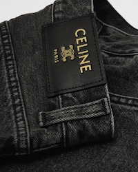 Jolene Jeans aus Baumwolldenim - CHARCOAL + GEPRÄGTES BLATTGOLD -  - 2 | CELINE