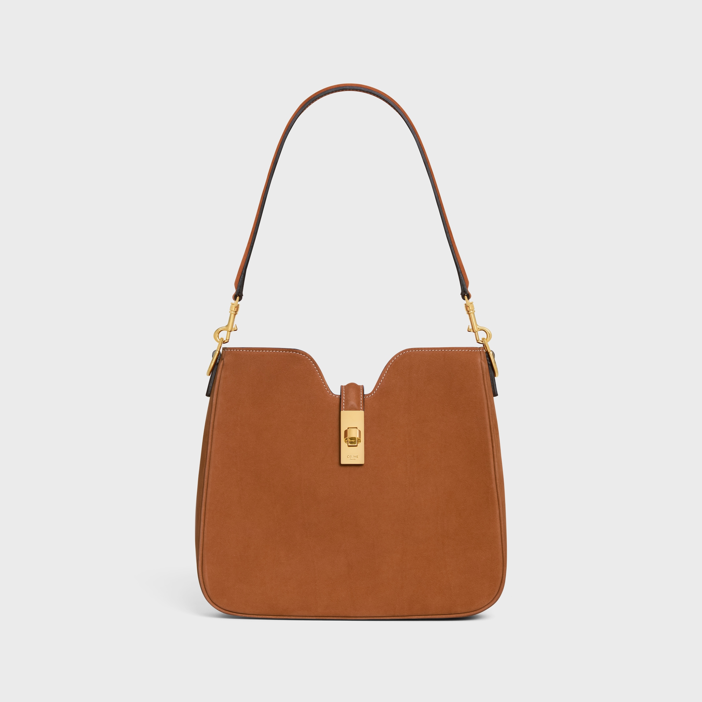 セリーヌ　バック SMALL CAMILLE 16 SOFT BAG IN NUBUCK CALFSKIN - CAMEL | CELINE