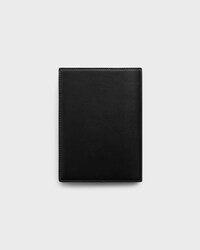 Porta-passaporte TAKEAWAY em pele de cordeiro lisa - PRETO / ULTRA BLUE - TRAVEL - 2 | CELINE