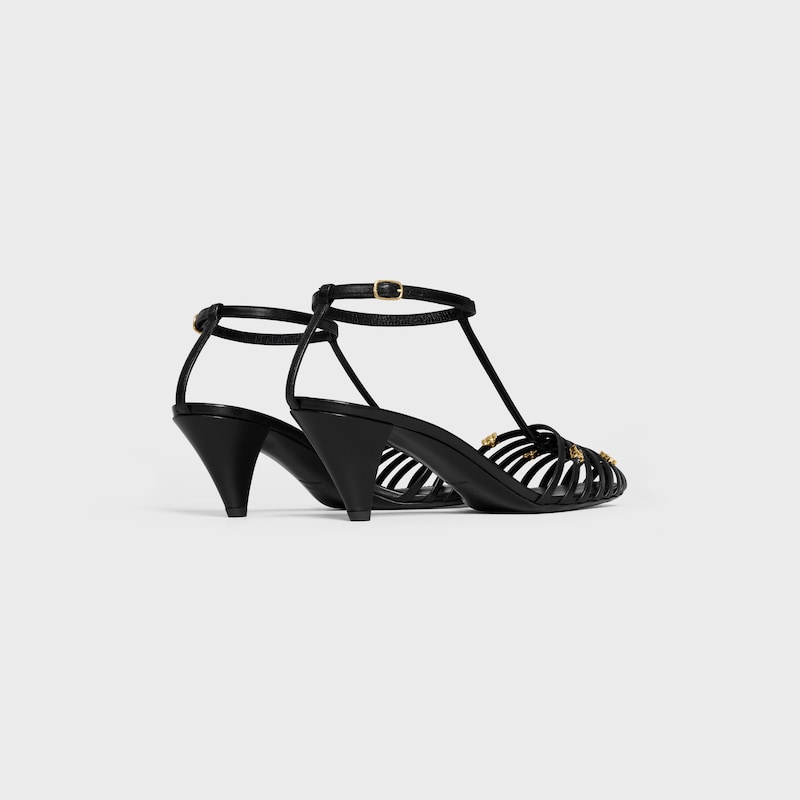 CAGE SANDALEN MIT ABSATZ AUS ZIEGENLEDER - SCHWARZ -  - 1 | CELINE