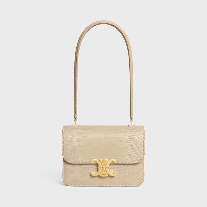 TEEN GARANCE bag IN lizard - DEEP IVORY - TRIOMPHE - 1 | CELINE