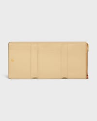 FINE WALLET TRIOMPHE STAMP IN SUPPLE GRAINED CALFSKIN - SOFT TAN / SOFT CREAM - WALLETS - 2 | CELINE