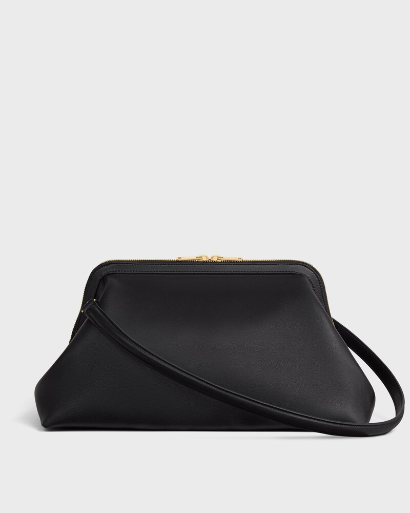 DOCTOR'S POUCH IN SUPPLE NATURAL CALFSKIN - BLACK - EVENING - 1 | CELINE