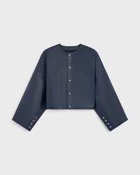 cardigan jacket IN lambskin - POLICE BLUE -  - 1 | CELINE