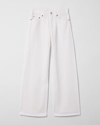 Jolene Jeans AUS schwerem Baumwolltwill - WHITE HEAVY STONE WASH -  - 1 | CELINE