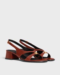 CELINE CLEMENCE SANDALE SLINGBACK TRIOMPHE EN Cuir de veau - ROUILLE -  - 2 | CELINE