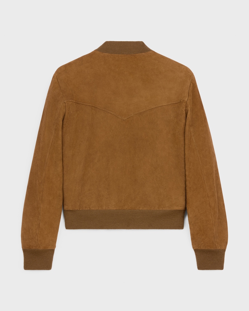 blouson boule su&egrave;de - TOBACCO -  - 1 | CELINE
