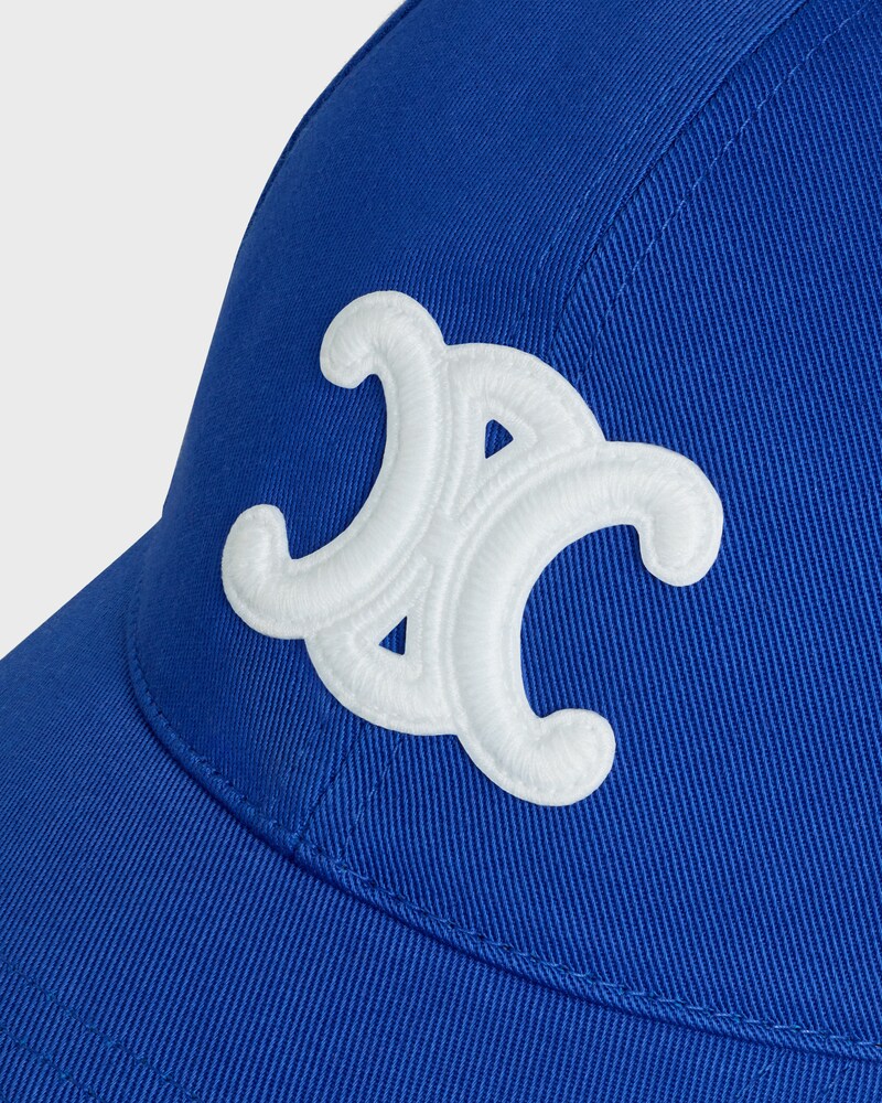 triomphe baseball cap IN cotton gabardine - BLEU ROI -  - 1 | CELINE