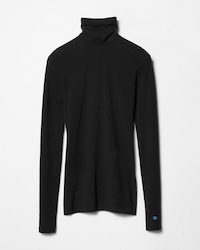 COTTON JERSEY TURTLENECK - BLACK -  - 1 | CELINE