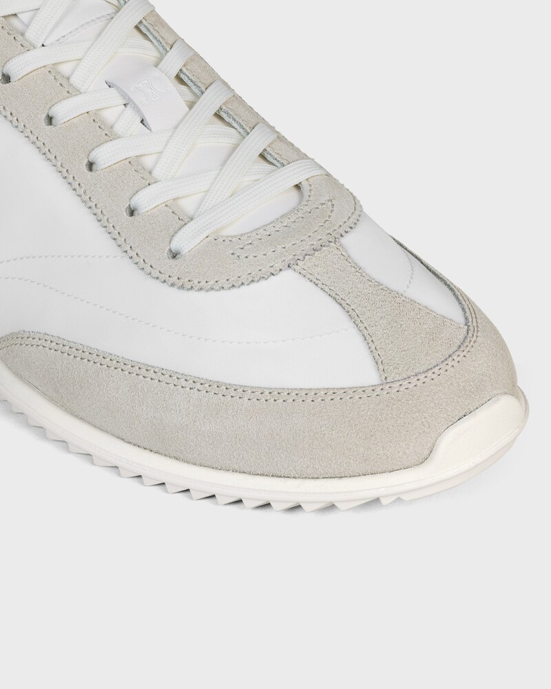 SNEAKER RACER EN NYLON, CUIR DE VEAU VELOURS ET CUIR DE VEAU - BLANC -  - 1 | CELINE