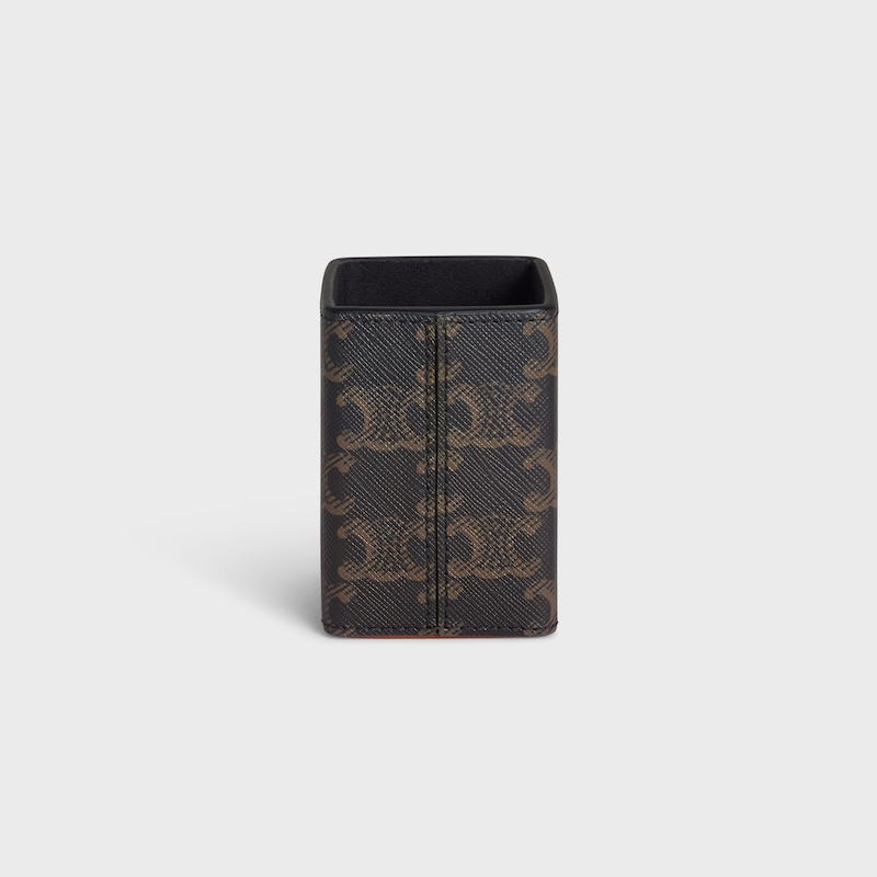 Perfume Holder 100ml in Triomphe Canvas and Calfskin - TAN - GIFT FINDER - 1 | CELINE