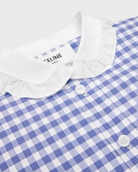chemise coton vichy - BLANC/BLEU -  - 2 | CELINE