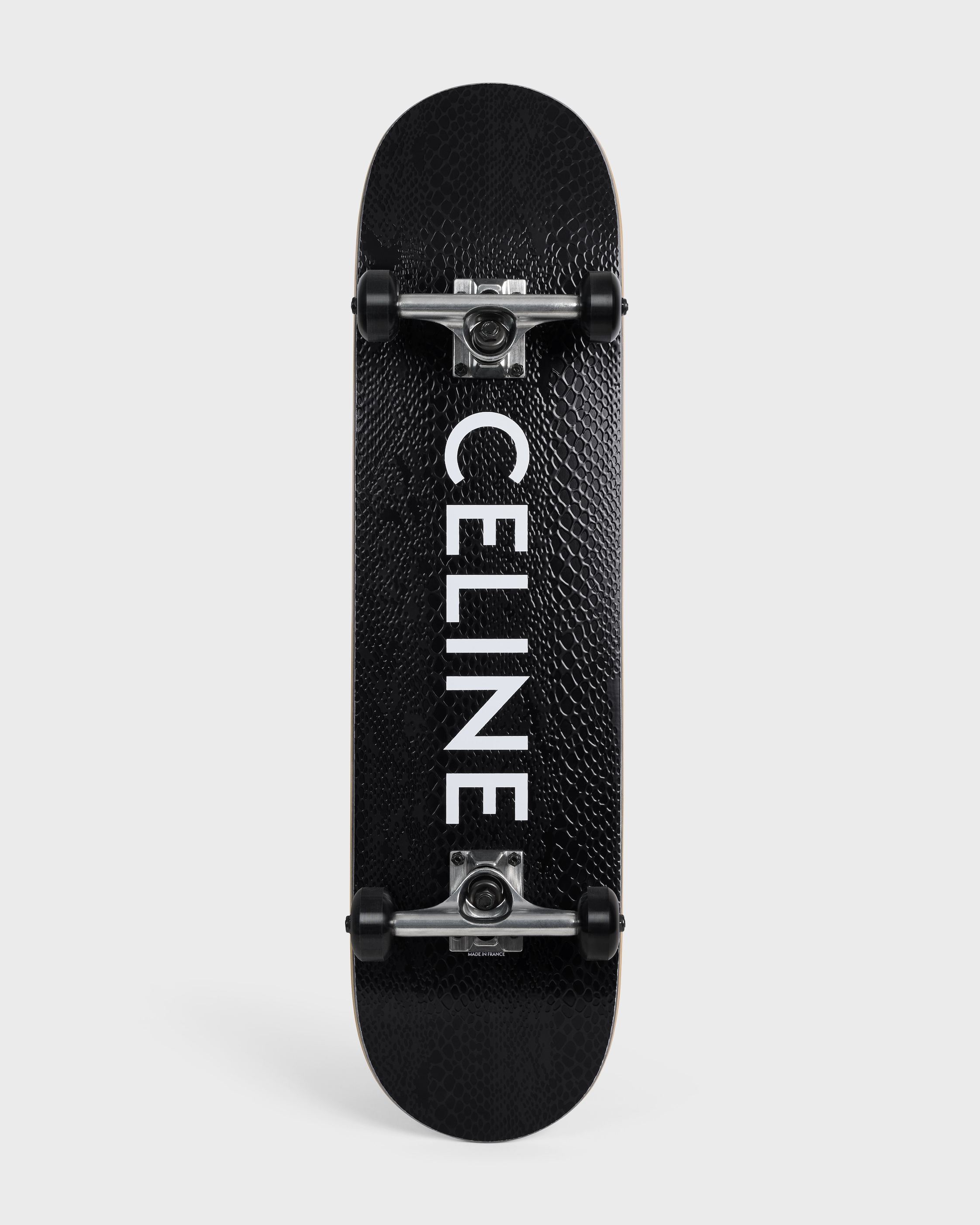 （未使用品）CELINE スケートボード SKATEBOARD IN TEXTURED SNAKE AND CELINE PRINT - BLACK | CELINE