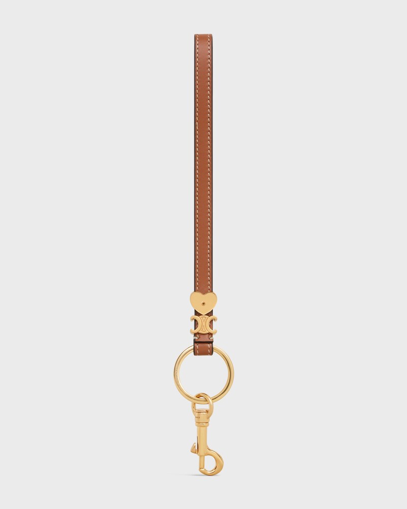 TRIOMPHE CHARM IN SMOOTH CALFSKIN - TAN - ACCESSORIES - 1 | CELINE