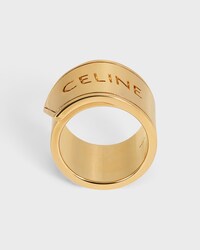 CELINE 리본 라지 링 - 골드 피니시 브라스 - 골드 -  - 1 | CELINE