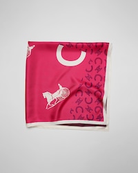 FULAR CON PARCHES C CALÈCHE, 90 - FUCSIA/BURDEOS/MARRÓN -  - 2 | CELINE