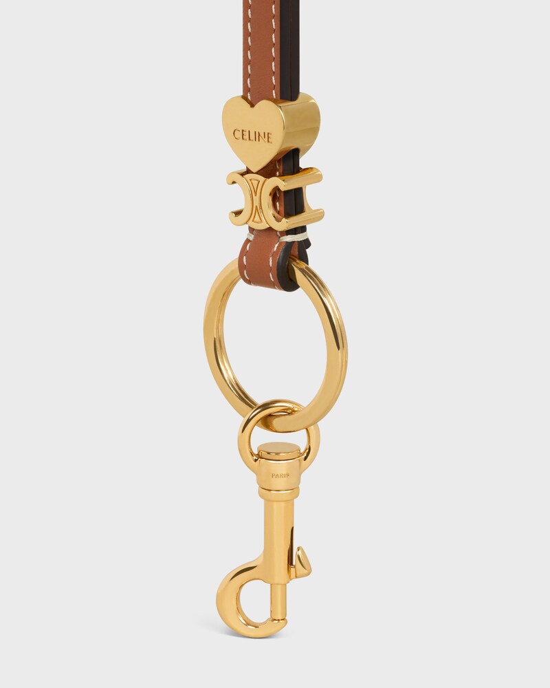 TRIOMPHE CHARM IN SMOOTH CALFSKIN - TAN - ACCESSORIES - 1 | CELINE