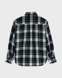 shirt IN tartan cashmere - BLUE/GREEN/WHITE -  - 2 | CELINE