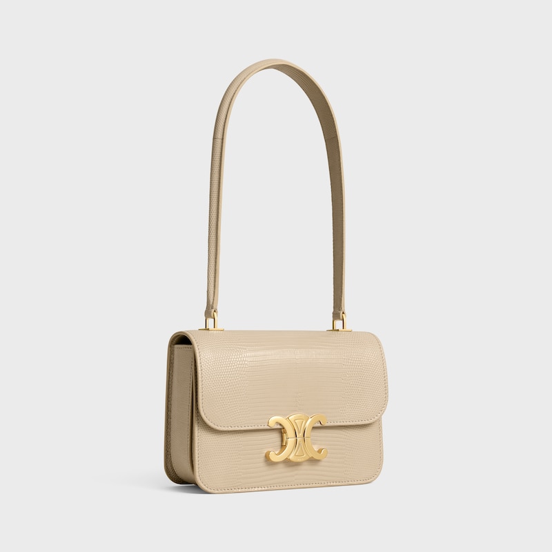 TEEN GARANCE bag IN lizard - DEEP IVORY - TRIOMPHE - 1 | CELINE