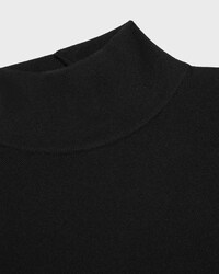 dress IN double-face viscose - BLACK/MULTICOLORE -  - 2 | CELINE
