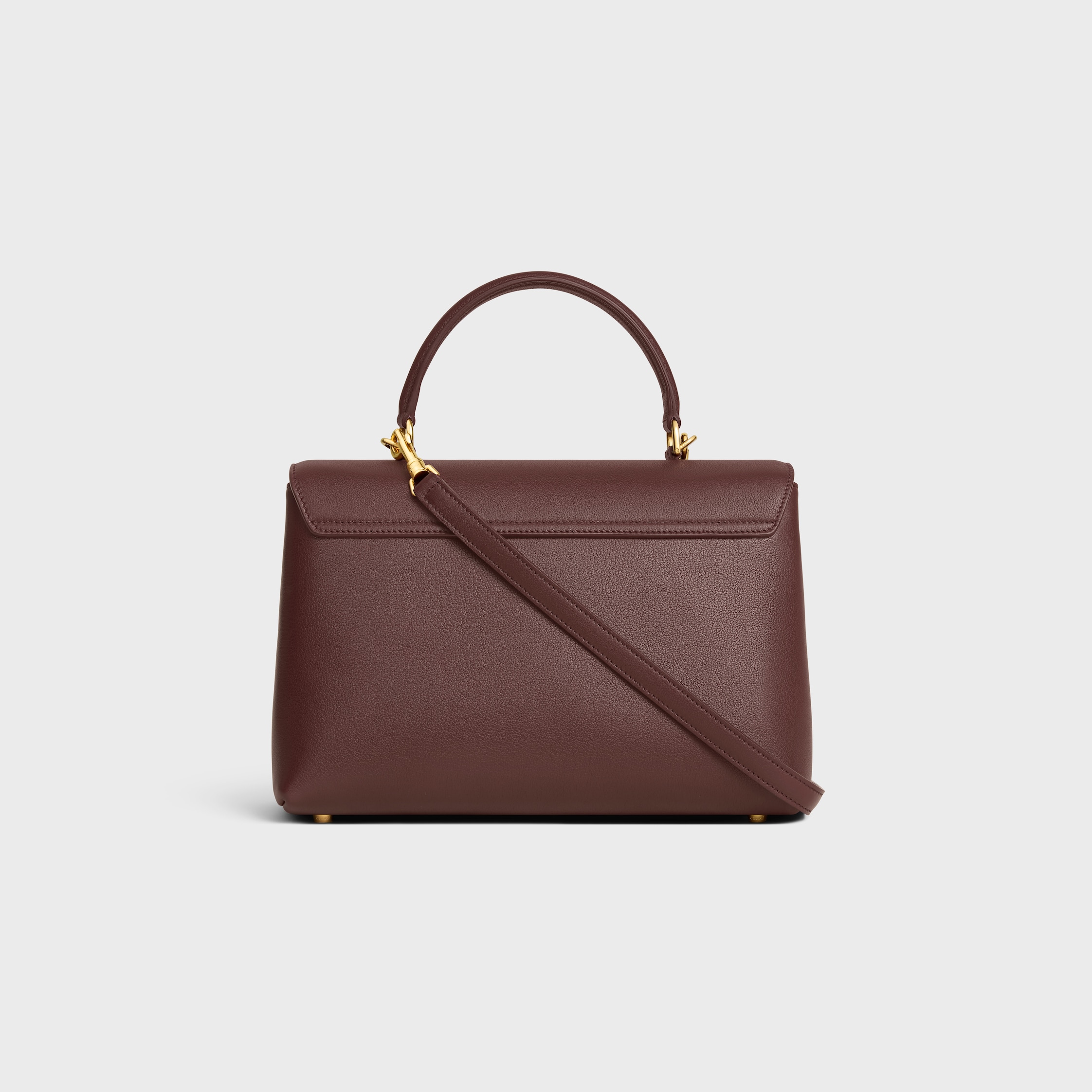 MEDIUM NINO BAG IN SUPPLE GRAINED CALFSKIN - CHESTNUT | CELINE