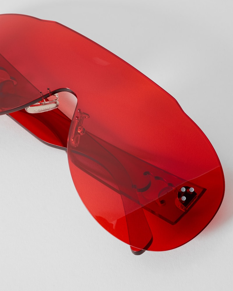Sundown Shade 02 sunglasses in Nylon - RED -  - 1 | CELINE