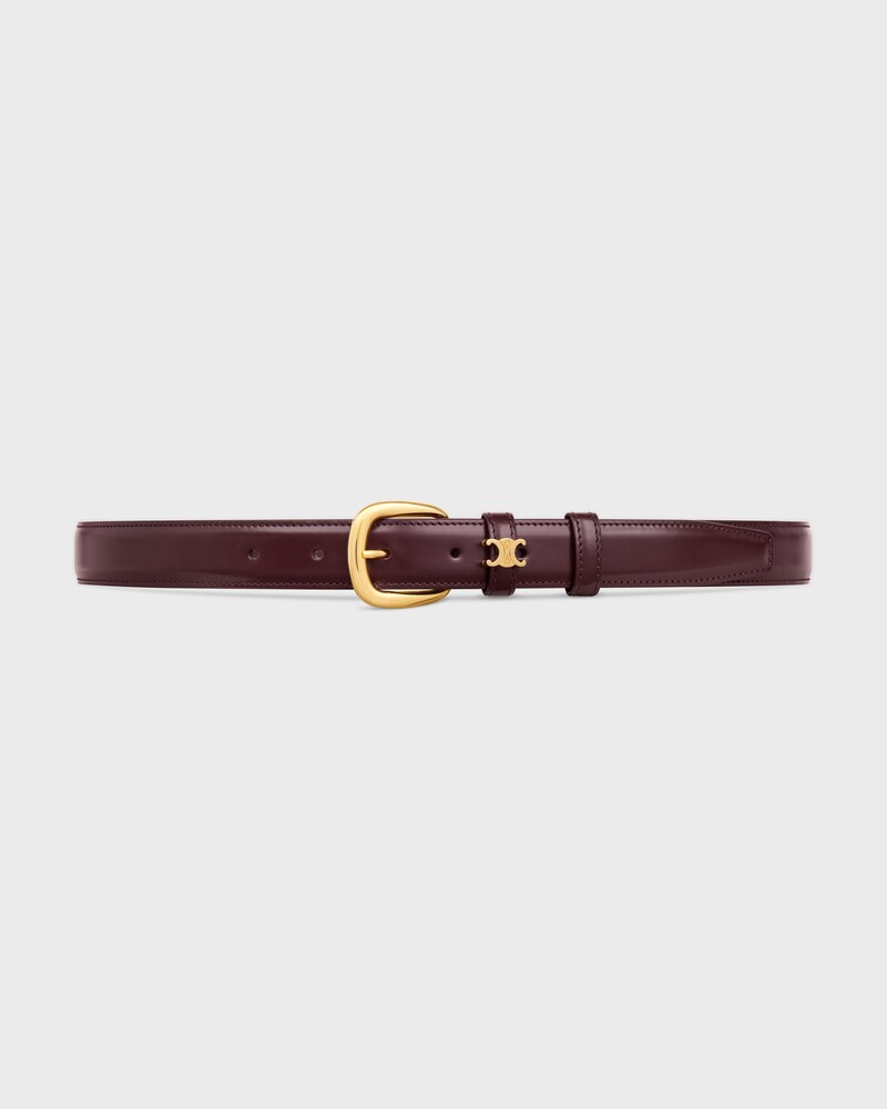 VIVIENNE BELT 25 IN Taurillon Leather - DEEP BURGUNDY -  - 1 | CELINE