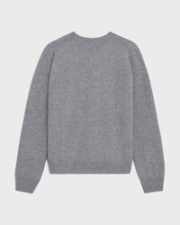 triomphe crew neck sweater in cashmere - GREY -  - 2 | CELINE