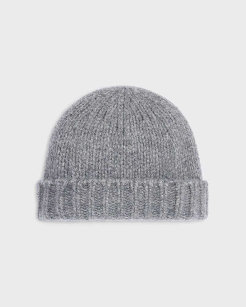 GORRO TRIOMPHE DE CACHEMIRA Y SEDA - GRIS CLARO -  - 1 | CELINE