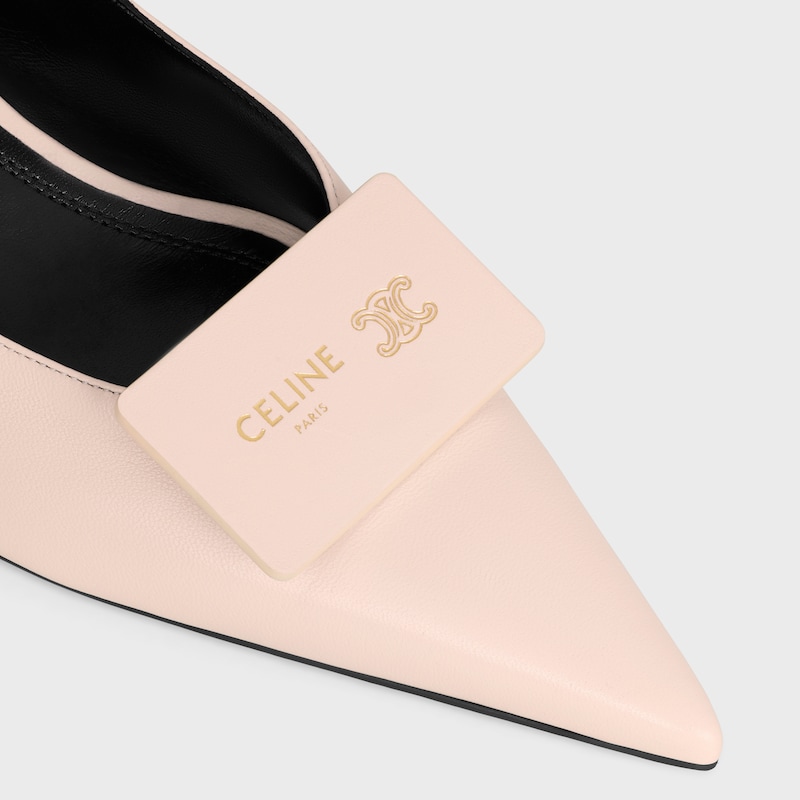 SLINGBACK SIGNATURE IN PELLE DI AGNELLO - ROSA CIPRIA -  - 1 | CELINE