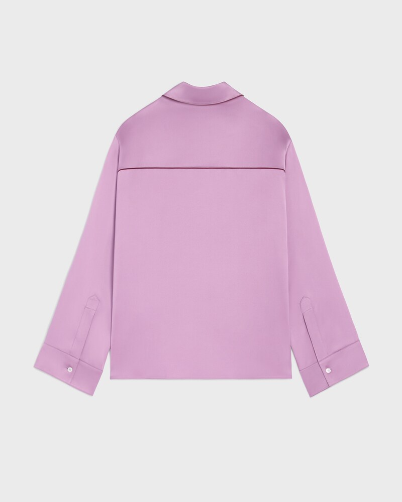 pyjama shirt IN silk satin - GLYCINE -  - 1 | CELINE